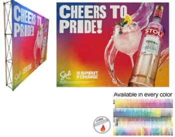 72hr Fast Ship 10ft Straight Wall Quick Ship 10ft Straight Wall 10' Straight Wall Full Height Tension Fabric Pop-up Display Kit 10-foot Straight Wall