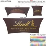 Sublimated Stretch Curved Fit Tablecloth Throw for 6ft table, 3 sided, Open Back 146ECA050981D2356374EA8951DBADD3