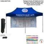 48-Hour Quick-Ship 20-foot Tent + 20′ Backwall Package — Sublimated Tent Kit with Single-Sided Backwall 1E5389EED7E4670AA5DDF537DDB944F9