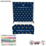 24hr Express Ship Booth Package - 8′ Expanding Display and 6′ Sublimated Tablecloth 3CF8B8F264888DEB0F15B7E97668907B