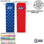 Tradeshow Factory Replacement Graphics Double-Sided Banner Design 2ft W × 90in H EuroFit Tension Fabric Slip-on Cover — Ships 48hr Canada 4A4FB720A82CE92EC13E946EACA494A0