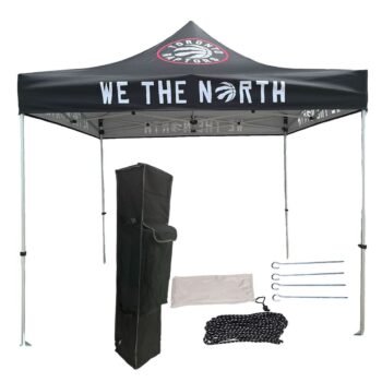 72 Hr Fast Ship - 10' Premium Sublimated Tent Kit, Includes Frame, Canopy, Case, Grass Stake Kit