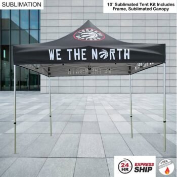 24-Hr Express Ship, 24 Hr Express Ship -10' Premium Sublimated Tent Kit, Includes Premium 40mm Frame & Canopy only