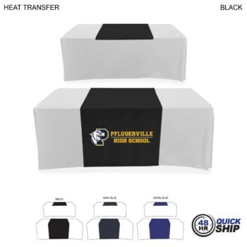 48 Hr Quick Ship - Polycotton Twill Table Runner, 30x60, Covers Front and Top of the table