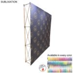 24hr Express Ship 7.5ft Straight Wall Full-Height Tension Fabric Pop-Up Display Kit 7.5