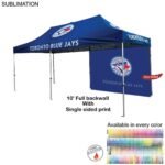 48 Hr Quick Ship - 10' Back Wall for 10x20 Tent Kit, Sublimated, Single Sided Print 755869A4B09D9346EFA84747DE1AEB20