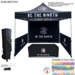 48Hr Quick-Ship Supreme Event Package 10' Tent, Backwall, 2 Half sidewalls, 6' Box Fit Tablecloth 76DD4AB08E2B753A205D27888C6DEDEF