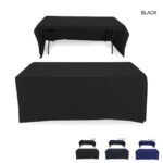 Tradeshow Factory Polycotton Twill Table Cover Throw for 6ft Table Drape Style 3-Sided Open Back Blank Only 812DACBD7B0A154271FBB85A30325A7C