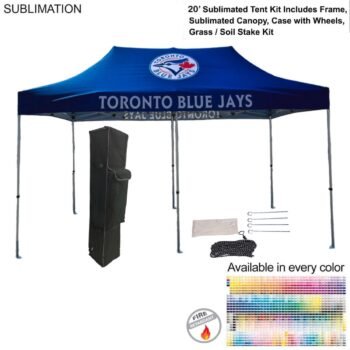72 Hr Fast Ship - 20' Premium Sublimated Tent Kit, Includes Premium 40mm Aluminum Frame, Fast-Ship 20′ Premium Sublimated Tent Kit, 72-Hour Fast-Ship 20-foot Premium Sublimated Tent Kit