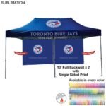 24 Hr Express Ship - 10' Back Wall for 10x20 Tent Kit, Sublimated Single-sided Print 9B7F27C2F475A48E07384A32675FD105