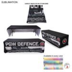 Tradeshow Factory 8ftLazerCut 3-Sided Sublimated Table Cover Drape Style Open Back A9FA64E72AD95F90A083868DC42576AC