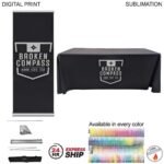 24Hr Express Ship Deluxe Tradeshow Package — Deluxe Retractable Banner + Premium Sublimated Tablecloth BA0E851BF7DE390ACE9EC309C50667A4