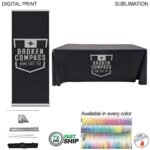 72HR Fast Ship Deluxe Tradeshow Package — Deluxe Retractable Banner + 6′ Premium Sublimated Tablecloth C29D2A5238B759D33DA5444144623C29