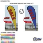 48HR Quick Ship Replacement Flag for 13.5′ Large Tear-Drop Flag Kit — Full-Color Double-Sided Graphic Panel E93F77BD0E4CB78C39F5178EB2186FA3