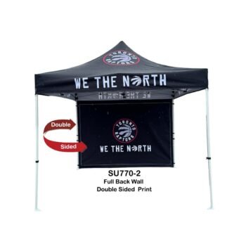 24 Hr Express Ship - Full Back Wall for 10x10 Tent Kit, Sublimated, Double Sided Print, Express-Ship Full Back Wall