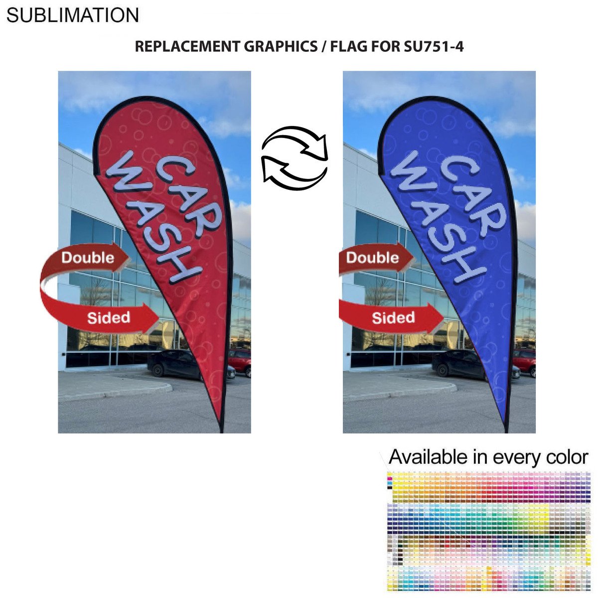 F6D4384DD6B52776E9D906FEDC586966 Medium Tear-Drop Flag Kit Double-sided Full-color graphics Replacement Flag for 12' Medium Tear Drop Flag Kit, Full Color Graphics Double Sided