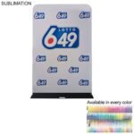 5'W x 90"H EuroFit Tension Fabric Banner with Steel Base, Graphics Double Sided SU738