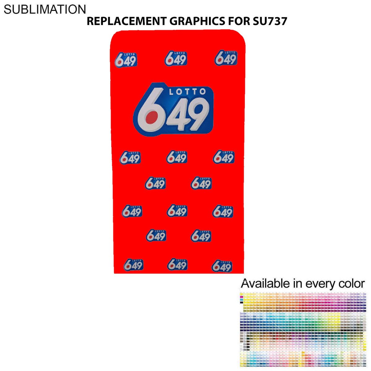 SU747 Replacement Graphics Double Sided Banner Design 4'W x 90"H EuroFit Tension Fabric Slip on Cover