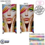 48Hr Quick Ship – Backlit LED Light Box SEG Floor Display Banner Kit