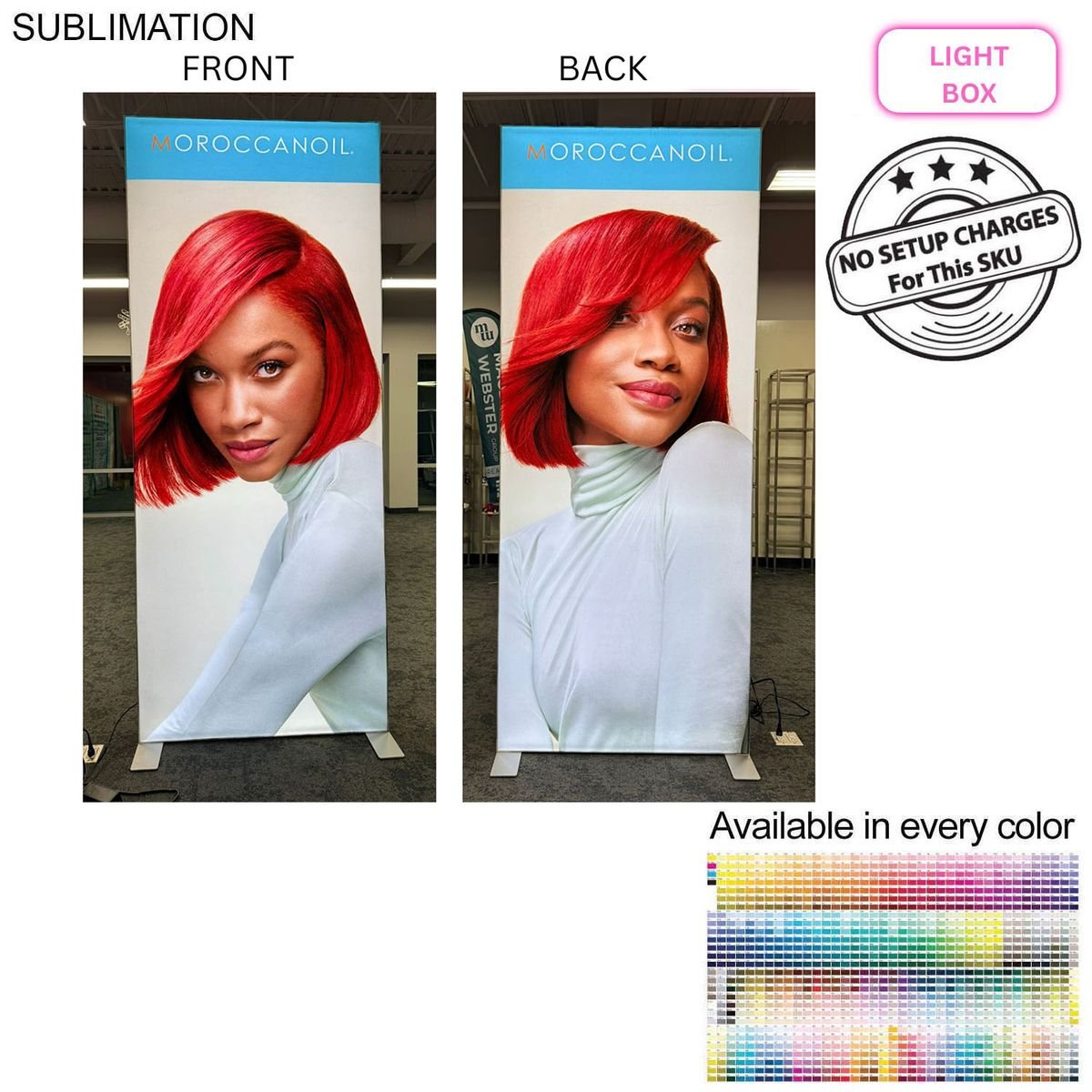 Backlit LED Light Box SEG Floor Display Banner Kit Backlit LED Light Box SEG Floor Display Banner Kit