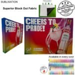 10 Straight Wall Tension Fabric Pop Up Display Kit With Wrap End Caps Superior Block Out Fabric