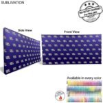 Tradeshow Factory 15ftStraight Wall Full Height Tension Fabric Pop-up Display Kit with Wrap End Caps 15 Straight Wall Full Height Tension Fabric Pop Up Display Kit With Wrap End Caps