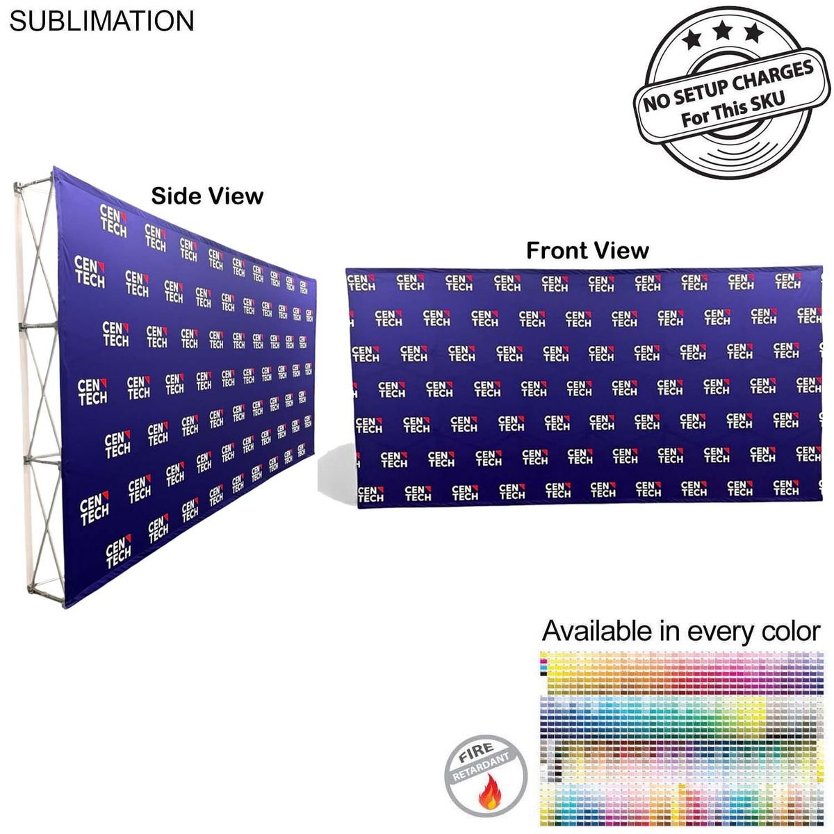 15 Straight Wall Full Height Tension Fabric Pop Up Display Kit 15' Straight Wall Full Height Tension Fabric Pop-up Display Kit