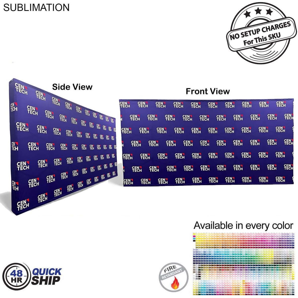 48Hr Quick Ship 15 Straight Wall Full Height Tension Fabric Pop Up Display Kit With Wrap End Caps 48Hr Quick Ship - 15' Straight Wall Full Height Tension Fabric Pop-up Display Kit with Wrap End Caps