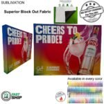 72Hr Fast Ship 10 Straight Wall Tension Fabric Pop Up Display With Wrap Ends Block Out Fabricjpg