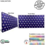 72Hr Fast Ship 15 Straight Wall Full Height Tension Fabric Pop Up Display Kit With Wrap End Caps